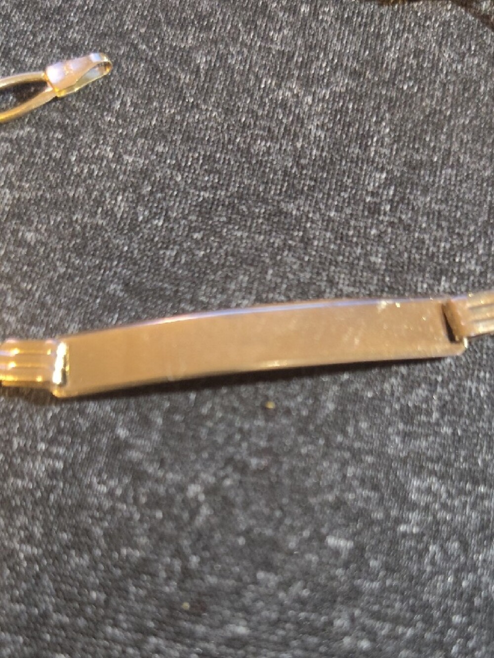 Solid 14k Yellow Gold Figaro ID Bracelet 7g 7.5" Michael Anthony ( - Picture 5 of 10